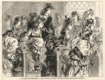 Een modieuze bruiloft; Onwaardige gedragingen van de elegante toeschouwers door English School