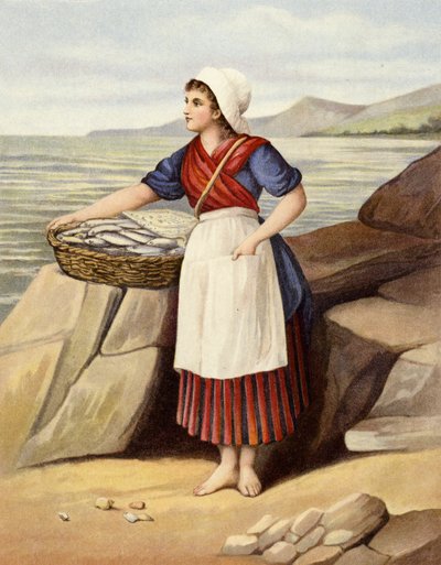 De vrouw van de visser door English School