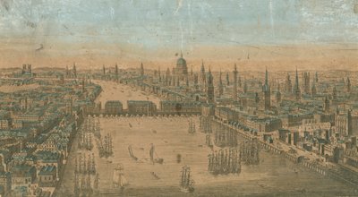 Een algemeen overzicht van zeilvaartuigen op de wateren van de Theems door English School