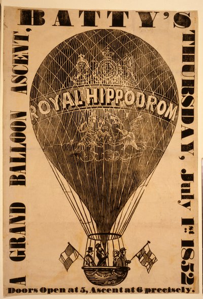 Een Grote Ballonopstijging, Battys, Donderdag 1 Juli 1852 door English School