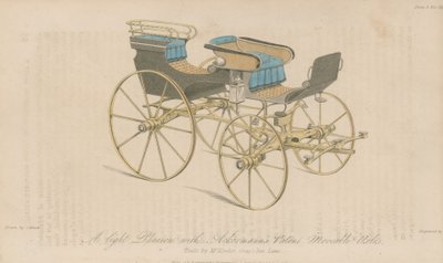 Een lichte Phaeton met Ackermanns patent beweegbare assen door English School