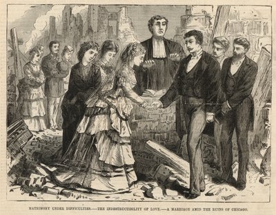 Een huwelijk te midden van de ruïnes van Chicago door English School