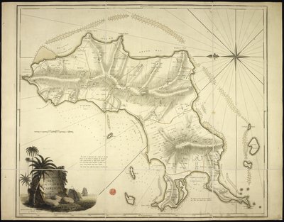 Een nieuwe en nauwkeurige kaart van het eiland Carriacou in de West-Indië door English School