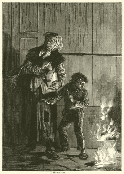 Een petroleuse, april 1871 door English School