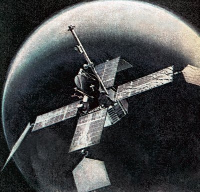 Een satelliet door English School