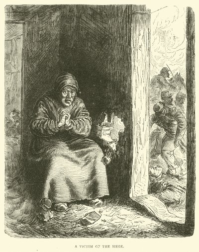Een slachtoffer van de belegering, januari 1871 door English School