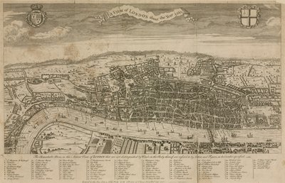 Een uitzicht op Londen rond het jaar 1560 door English School