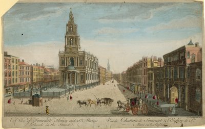 Een uitzicht op Somerset House en St. Mary