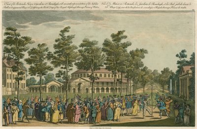 Een uitzicht op het Rotunda Huis en Tuinen in Ranelagh, Londen door English School