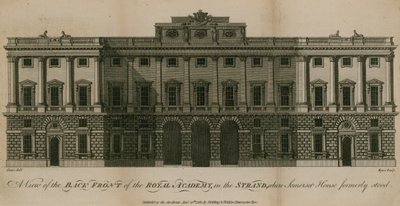 Een uitzicht op de achterkant van de Koninklijke Academie door English School