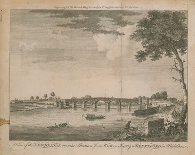 Een uitzicht op de nieuwe brug over de Theems door English School