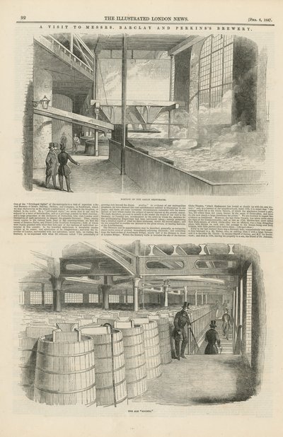 Een bezoek aan de brouwerij van Barclay en Perkins door English School