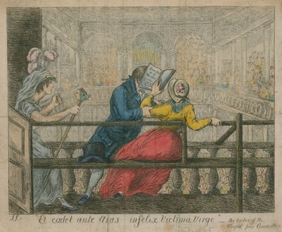 Een vrouw wordt uit de banken van de Foundling Hospital Chapel gezet door English School