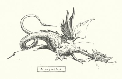 Een wyvern door English School
