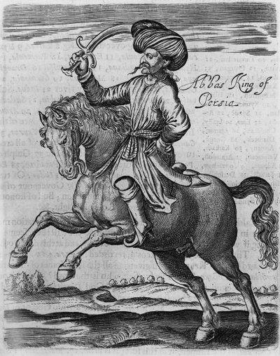 Abbas koning van Perzië, illustratie uit 