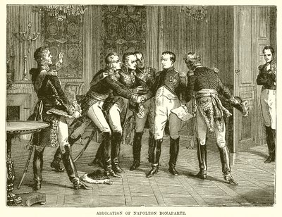 Abdicatie van Napoleon Bonaparte door English School