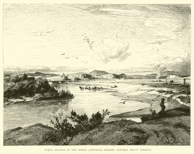 Acqua Acetosa in de Romeinse Campagna, kijkend naar de berg Soracte door English School