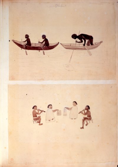 Add.15508 fol.10 Aboriginals vissen, uit 