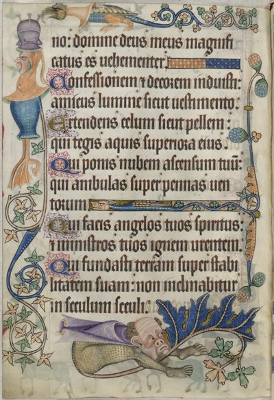 Psalm 103, met grotesken, uit de 