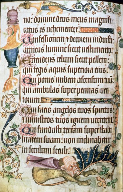 Psalm 103 met grotesken, uit de 