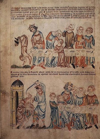Salome danst voor Herodes en de dood van Johannes de Doper, uit de 