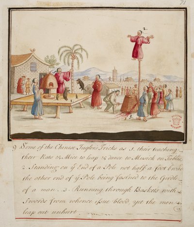 Sommige trucs van de Chinese jongleur, uit 