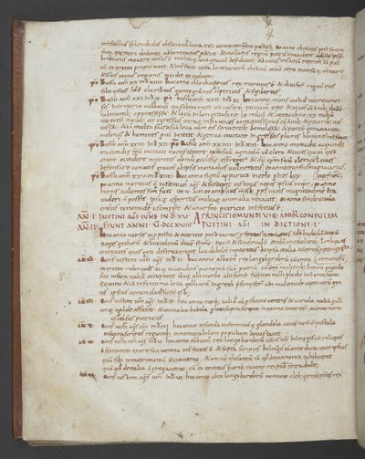 Eusebius van Caesarea, Chronicon, met toevoegingen van St Jerome, Prosper van Aquitaine, Marius van Avenches, en een anonieme auteur door English School