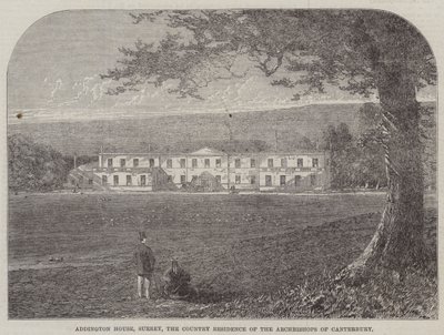 Addington House, Surrey, de Buitenresidentie van de Aartsbisschoppen van Canterbury door English School