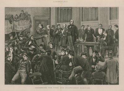Toespreken van de vrije en onafhankelijke kiezers door English School