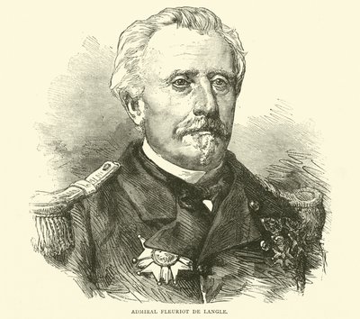 Admiraal Fleuriot de Langle, november 1870 door English School