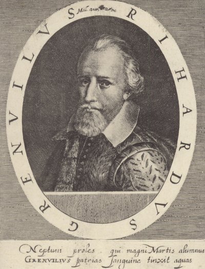 Admiraal Sir Richard Grenville door English School