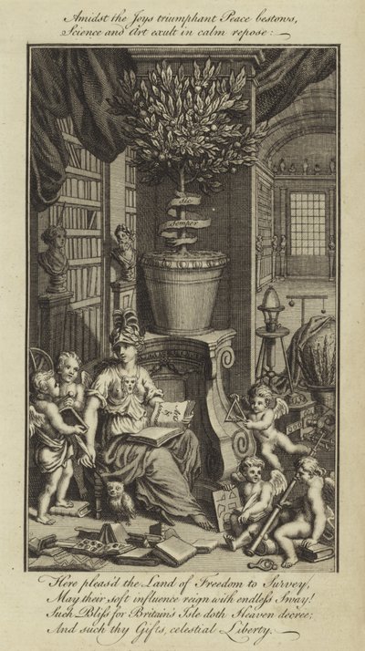 Te midden van de vreugde die triomfantelijke vrede schenkt, juichen wetenschap en kunst in kalme rust door English School