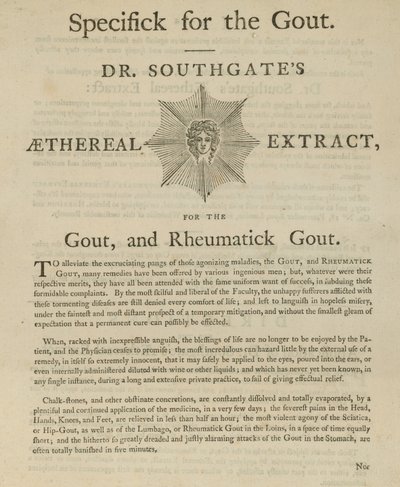 Advertentie voor Dr. Southgate