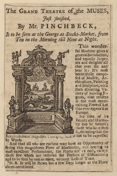 Advertentie voor Het Grote Theater van de Muzen door English School