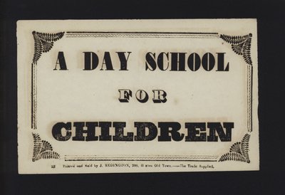Advertentie: Een dagschool voor kinderen door English School