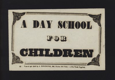 Advertentie: Een dagschool voor kinderen door English School