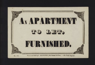 Advertentie: Een appartement te huur, ongemeubileerd door English School