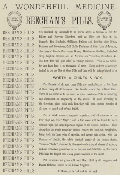 Advertentie, Beecham