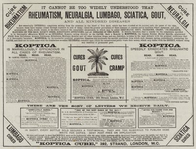 Advertentie, Koptica Cure door English School