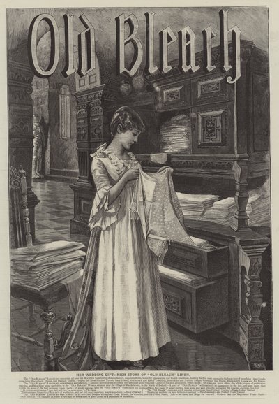 Advertentie, Old Bleach door English School