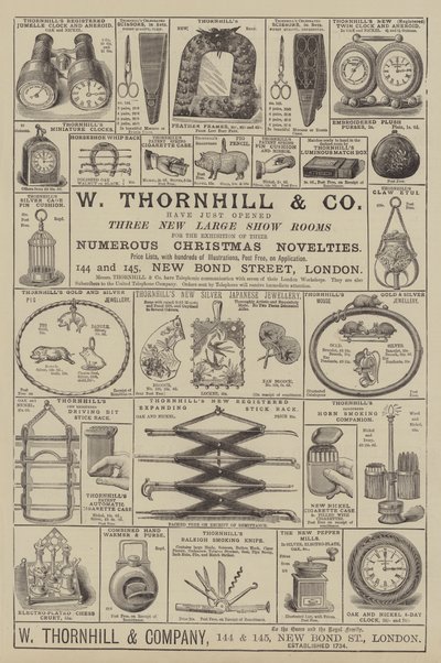 Advertentie, W Thornhill en Company door English School