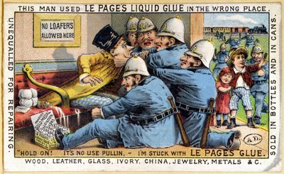 Advertentie voor Le Pages Vloeibare Lijm, c.1890 door English School