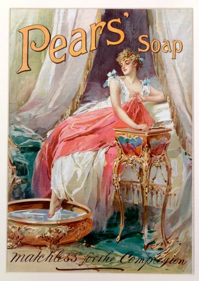 Advertentie voor Pears Soap, 1898 door English School