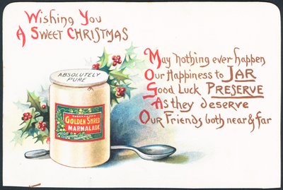 Advertentie voor Robertsons Golden Shred Marmalade door English School