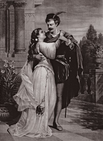 Advertentie voor Romeo en Julia, in het Opera House door English School