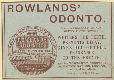 Advertentie voor Rowlands Odonto door English School