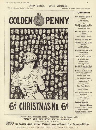 Advertentie voor The Golden Penny Christmas Number door English School