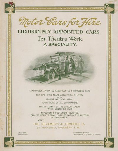 Advertentie voor huurauto