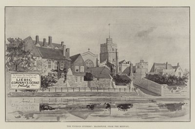 Advertentie, de tyfusepidemie, Maidstone van de Medway door English School