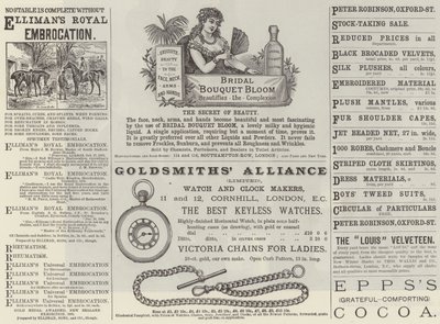 Advertenties (gravure) door English School